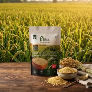 Unpolished Little Millet Grains (Soaked, Sundried & Roasted) | 49X Fiber Than Rice, Low GI & Gluten Free